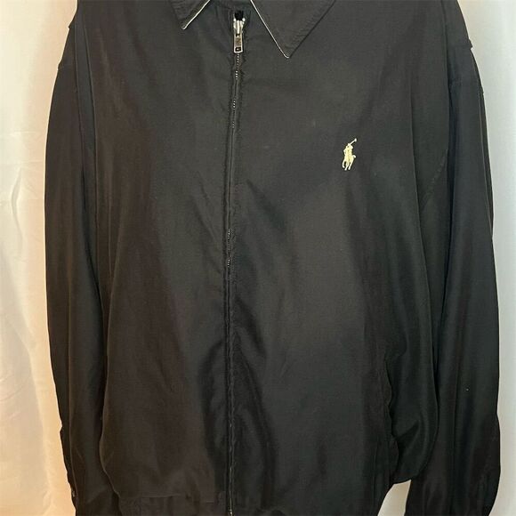 Ralph Lauren Other - Ralph Lauren Men's Black Bomber Jacket 2XL Plaid Lining Casual Zip